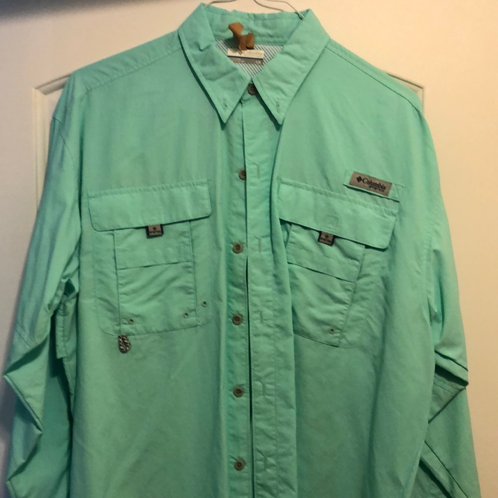 Columbia Men’s PFG Long Sleeve Mint Green